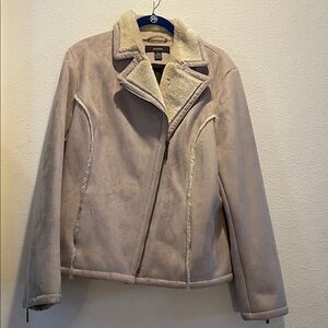 Alfani Women's Cream Teddy Jacket